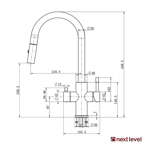 Aquilia 4-in-1 Copper Bronze